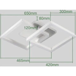 Anten 40W Plafoniera LED A Forma Di Diamante - Camera Da Letto, Plafoniera Da Soffitto Del Soggiorno - Temperatura Colore Regolabile 3000K-6000K - Stile Ccontemporaneo 11 Anten 40W Plafoniera LED A Forma Di Diamante - Camera Da Letto, Plafoniera Da Soffitto Del Soggiorno - Temperatura Colore Regolabile 3000K-6000K - Stile Ccontemporaneo -Negozio al dettaglio Paulmann 10104842 5