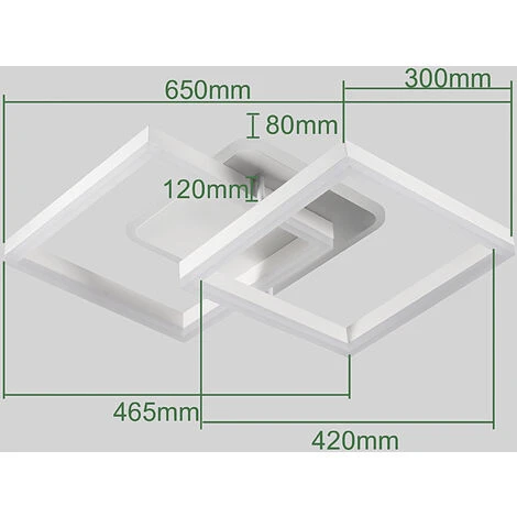 Anten 40W Plafoniera LED A Forma Di Diamante - Camera Da Letto, Plafoniera Da Soffitto Del Soggiorno - Temperatura Colore Regolabile 3000K-6000K - Stile Ccontemporaneo 7 Anten 40W Plafoniera LED A Forma Di Diamante - Camera Da Letto, Plafoniera Da Soffitto Del Soggiorno - Temperatura Colore Regolabile 3000K-6000K - Stile Ccontemporaneo - immagine 5