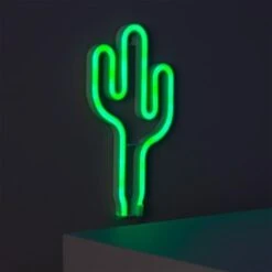 Neon LED Cactus Con Batteria VerdeAA - LR6AA - LR6