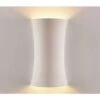 Applique LED Lampada Da Parete Moderno Gesso Bianco Cilindro Doppia Luce GS-5023 -Negozio al dettaglio Paulmann 11739591 1