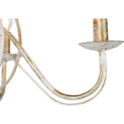 QAZQA + Lampadario Stile Italiano Giuseppe - Rustico - Acciaio - Crema - Tondo Max. 5 X Watt -Negozio al dettaglio Paulmann 12337018 3