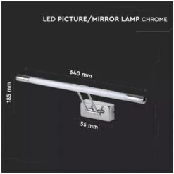 Applique Lampada Led Da Parete Moderna 12W Lungehzza 640mm 4000K Con Braccio Per Specchio Bagno E Quadri SKU-213895 -Negozio al dettaglio Paulmann 12385816 3