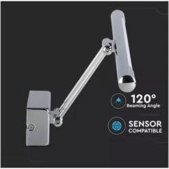 Applique Lampada Led Da Parete Moderna 12W Lungehzza 640mm 4000K Con Braccio Per Specchio Bagno E Quadri SKU-213895 -Negozio al dettaglio Paulmann 12385816 5