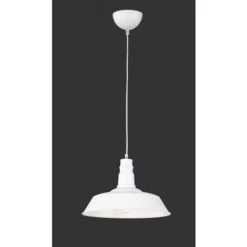 Trio Lighting Italia Sospensione Will Da Soffitto Attacco Grande E27 Diametro 36cm Colore Bianco R30421001