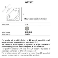 Profilo Angolare Alluminio Gea Led Gstp21 Grigio 2mt Strip Led Interno 11 Profilo Angolare Alluminio Gea Led Gstp21 Grigio 2mt Strip Led Interno -Negozio al dettaglio Paulmann 13062110 5
