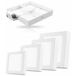 Plafoniera Con Pannello Led Luce Bianca Lampada 12 Watt