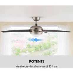 Klarstein Bolero Ventilatore A Soffitto 2in1 134cm Luce 55W Pale In Noce Telecomando -Negozio al dettaglio Paulmann 13295547 5