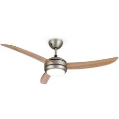 Klarstein El Paso Ventilatore E Lampadario Da Soffitto 52&quot 10.344m³/h Effetto Rovere