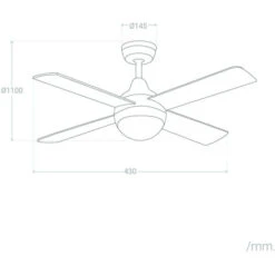 Ventilatore Da Soffitto Navy Nichel 110cm 165º -Negozio al dettaglio Paulmann 13591089 5
