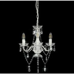 Lampadario Con Perline Bianco Tondo 3 E14 VidaXL -Negozio al dettaglio Paulmann 14876988 3