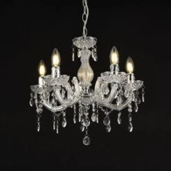 Lampadario A 5 Bracci Con Cristalli Artificiali Lampada Da Soffitto A 5 Fonti Luce Struttura Trasparente - Lux.pro 9 Lampadario A 5 Bracci Con Cristalli Artificiali Lampada Da Soffitto A 5 Fonti Luce Struttura Trasparente - Lux.pro -Negozio al dettaglio Paulmann 16627991 4