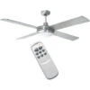 Ventilatore A Soffitto 4 Pale In Legno Con Telecomando Luce 60 W 3 Velocita DCG -Negozio al dettaglio Paulmann 1667247 1