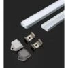 V-TAC Profilo In Alluminio Colore Silver Per Strip LED (Max L: 12,5mm) Copertura Satinata 2000 X 15,55 X 5,9mm