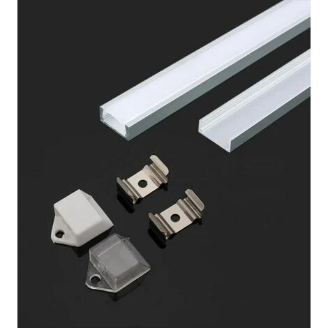 V-TAC Profilo In Alluminio Colore Silver Per Strip LED (Max L: 12,5mm) Copertura Satinata 2000 X 15,55 X 5,9mm 3 V-TAC Profilo In Alluminio Colore Silver Per Strip LED (Max L: 12,5mm) Copertura Satinata 2000 X 15,55 X 5,9mm