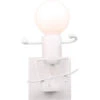 Lampada Da Parete Cartone Animato Umanoide A Forma Di Sci Plafoniere Moderna Creativa Per Camera Dei Bambini, Corridoio, Ristorante, Cucina,Bianca 2 Lampada Da Parete Cartone Animato Umanoide A Forma Di Sci Plafoniere Moderna Creativa Per Camera Dei Bambini, Corridoio, Ristorante, Cucina,Bianca -Negozio al dettaglio Paulmann 19297842 1