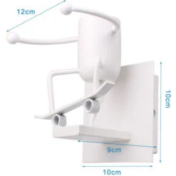 Lampada Da Parete Cartone Animato Umanoide A Forma Di Sci Plafoniere Moderna Creativa Per Camera Dei Bambini, Corridoio, Ristorante, Cucina,Bianca -Negozio al dettaglio Paulmann 19297842 4