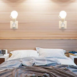 Lampada Da Parete A Forma Di Vivida Persona Creativa Moderna Plafoniera Per Bambini Per Camera Dei Bambini, Camera Da Letto, Corridoio, Ristorante, Cucina Bianca -Negozio al dettaglio Paulmann 19297897 3