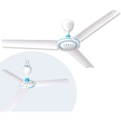 VENTILATORE VENTILATORI SOFFITTO 20W A 3 PALE PORTATILE CON FILO E INTERRUTTORE
