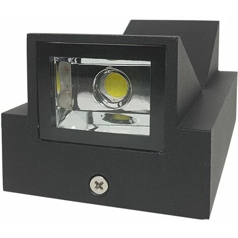 Applique LED Lampada Da Parete Nero Esterno 10W Doppia Luce Sopra Sotto Naturale 4 Applique LED Lampada Da Parete Nero Esterno 10W Doppia Luce Sopra Sotto Naturale - immagine 2