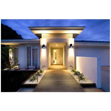 Applique LED Lampada Da Parete Nero Esterno 10W Doppia Luce Sopra Sotto Naturale 7 Applique LED Lampada Da Parete Nero Esterno 10W Doppia Luce Sopra Sotto Naturale - immagine 5