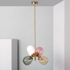 Lampada A Sospensione Metallo E Vetro Papallona Dorato -Negozio al dettaglio Paulmann 19853314 4