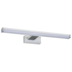 Lampada Led Bagno Specchio Plastica IP44 Interno CE Bianco Naturale Alluminio 8 Watt 220-240 Volt