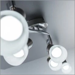 Faretti LED A Soffitto Orientabili, Include 6 Lampadine E14 Da 5W, Luce Calda 3000K, Plafoniera Moderna A Soffitto Per L'illuminazione Da Interno, Lampadario Con Corpo Metallo E Vetro 230V IP20 10 Faretti LED A Soffitto Orientabili, Include 6 Lampadine E14 Da 5W, Luce Calda 3000K, Plafoniera Moderna A Soffitto Per L'illuminazione Da Interno, Lampadario Con Corpo Metallo E Vetro 230V IP20 -Negozio al dettaglio Paulmann 20100617 4