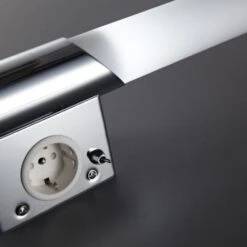 B.K.Licht Mithra, Luce LED Da Specchio, Lampada Da Muro Per Bagno Con 2 Lampadine E14 Incluse, Luce Calda 3000K, 2x470Lm, Corpo Metallo Cromato E Vetro Bianco -Negozio al dettaglio Paulmann 20100660 2