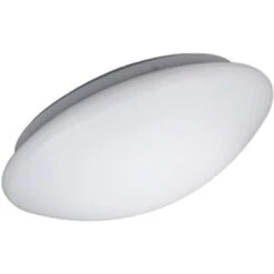 Plafoniera LED Da Soffitto, Lampada Moderna Resistente All'acqua Per L'illuminazione Da Interno, Luce Bianca, Corpo Metallo E Plastica Color Bianco, Circuito Piastrine 15W 230V IP44