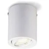 B.K.Licht Plafoniera Led Con Lampadina GU10 Inclusa Orientabile, Luce Calda 3000K, 5W, 400 Lm, Lampada Da Soffitto Rotonda In Metallo Colore Bianco, Faretto Da Soffitto Per Cucina, Corridoio 230V IP20