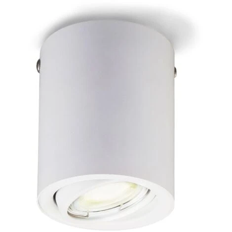 B.K.Licht Plafoniera Led Con Lampadina GU10 Inclusa Orientabile, Luce Calda 3000K, 5W, 400 Lm, Lampada Da Soffitto Rotonda In Metallo Colore Bianco, Faretto Da Soffitto Per Cucina, Corridoio 230V IP20 3 B.K.Licht Plafoniera Led Con Lampadina GU10 Inclusa Orientabile, Luce Calda 3000K, 5W, 400 Lm, Lampada Da Soffitto Rotonda In Metallo Colore Bianco, Faretto Da Soffitto Per Cucina, Corridoio 230V IP20