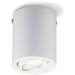 B.K.Licht Plafoniera Led Con Lampadina GU10 Inclusa Orientabile, Luce Calda 3000K, 5W, 400 Lm, Lampada Da Soffitto Rotonda In Metallo Colore Bianco, Faretto Da Soffitto Per Cucina, Corridoio 230V IP20 10 B.K.Licht Plafoniera Led Con Lampadina GU10 Inclusa Orientabile, Luce Calda 3000K, 5W, 400 Lm, Lampada Da Soffitto Rotonda In Metallo Colore Bianco, Faretto Da Soffitto Per Cucina, Corridoio 230V IP20 -Negozio al dettaglio Paulmann 20100841 4