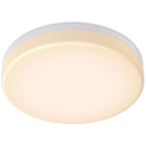 B.K.Licht Plafoniera LED, Lampadario Bagno A Luce Calda 3000K, LED Integrati 13W, 1500 Lm, Lampada Da Soffitto Resistente Agli Schizzi D’acqua IP54, Plafoniera Moderna Diametro 22cm, Plastica, 230V 3 B.K.Licht Plafoniera LED, Lampadario Bagno A Luce Calda 3000K, LED Integrati 13W, 1500 Lm, Lampada Da Soffitto Resistente Agli Schizzi D’acqua IP54, Plafoniera Moderna Diametro 22cm, Plastica, 230V