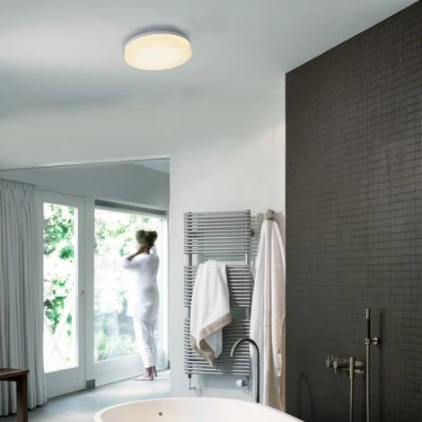 B.K.Licht Plafoniera LED, Lampadario Bagno A Luce Calda 3000K, LED Integrati 13W, 1500 Lm, Lampada Da Soffitto Resistente Agli Schizzi D’acqua IP54, Plafoniera Moderna Diametro 22cm, Plastica, 230V 7 B.K.Licht Plafoniera LED, Lampadario Bagno A Luce Calda 3000K, LED Integrati 13W, 1500 Lm, Lampada Da Soffitto Resistente Agli Schizzi D’acqua IP54, Plafoniera Moderna Diametro 22cm, Plastica, 230V - immagine 5