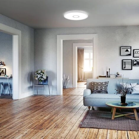 B.K.Licht Plafoniera LED Ultra Sottile, Luce Bianca Naturale 4000K, 2400 Lm, LED Integrati 18W, Alta 2.8cm, Diametro 29.3cm, Lampada Da Soffitto Moderna Salotto O Sala Da Pranzo, Plastica IP20 230V 7 B.K.Licht Plafoniera LED Ultra Sottile, Luce Bianca Naturale 4000K, 2400 Lm, LED Integrati 18W, Alta 2.8cm, Diametro 29.3cm, Lampada Da Soffitto Moderna Salotto O Sala Da Pranzo, Plastica IP20 230V - immagine 5