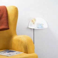 Lampada A Parete Shelfie - Applique - Con Mensola, Porta Oggetti - Per Soggiorno, Camera - Bianco In Metallo, 30 X 15 X 15 Cm, 1 X E27, Max 100W -Negozio al dettaglio Paulmann 20211950 3