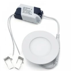 Faretto Led 3 Watt Pannello Incasso Rotondo 180LM Luce Fredda 6000k