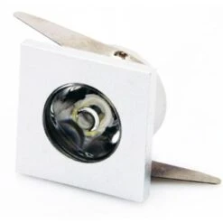 1W Faretto Incasso Led Puntoluce 220V Quadrato Bianco 100lm Bianco Freddo