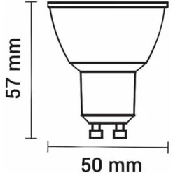 Kit Spot Led RT2012/BBC GU10 5W (eq. 40W) Bianco - Blanc Neutro 4500K -Negozio al dettaglio Paulmann 20417493 4