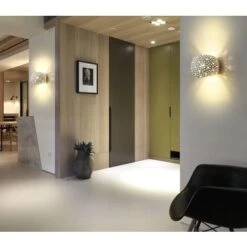 Applique Lampada Interno Gesso Bianco Forato Doppio Fascio Luce DR GS-5018 9 Applique Lampada Interno Gesso Bianco Forato Doppio Fascio Luce DR GS-5018 -Negozio al dettaglio Paulmann 23135439 3