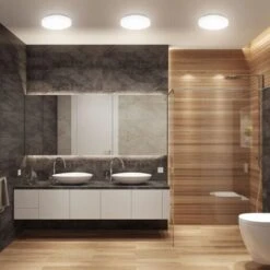 B.K.Licht Plafoniera LED Da Bagno 10W, Luce Bianca Naturale 4000K, LED Integrati 900Lm, Lampadario Bagno Resistente Agli Schizzi D’acqua IP44, Ø22cm, Versione S, Lampada Da Soffitto In Plastica, 230V -Negozio al dettaglio Paulmann 23148971 4