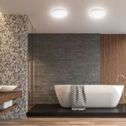 B.K.Licht Plafoniera LED Da Bagno 10W, Luce Bianca Naturale 4000K, LED Integrati 900Lm, Lampadario Bagno Resistente Agli Schizzi D’acqua IP44, Ø22cm, Versione S, Lampada Da Soffitto In Plastica, 230V -Negozio al dettaglio Paulmann 23148971 5