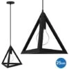 Lampadario Lampada Sospensione Piramide 25cm Design Moderno Paralume Nero -Negozio al dettaglio Paulmann 23424116 1