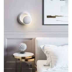 Applique Da Parete Girevole A 360 Gradi Lampada A Muro Creativa Luce A Muro A Led Moderna Per Comodino Corridoio Scala Soggiorno Camera Da Letto (Bianco) -Negozio al dettaglio Paulmann 24452249 4