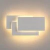 Applique Da Parete A Led Interni 24W Lampada Da Parete Moderna Lampada A Muro Bianco Caldo 3 In 1 Luce A Muro Per Soggiorno Camera Da Letto Tromba Delle Scale Corridoio Bianco -Negozio al dettaglio Paulmann 24452839 1