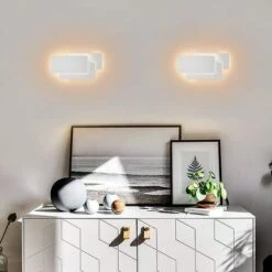 Applique Da Parete A Led Interni 24W Lampada Da Parete Moderna Lampada A Muro Bianco Caldo 3 In 1 Luce A Muro Per Soggiorno Camera Da Letto Tromba Delle Scale Corridoio Bianco -Negozio al dettaglio Paulmann 24452839 3