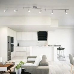 Plafoniera LED Con Faretti Orientabili, Include 6 Lampadine GU10 Da 5W 400Lm, Luce Calda 3000K Lampadario Moderno In Metallo, Lampada Da Soffitto Per Cucina O Camera Da Letto 230V IP20 10 Plafoniera LED Con Faretti Orientabili, Include 6 Lampadine GU10 Da 5W 400Lm, Luce Calda 3000K Lampadario Moderno In Metallo, Lampada Da Soffitto Per Cucina O Camera Da Letto 230V IP20 -Negozio al dettaglio Paulmann 26506257 4