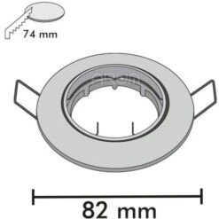 Set Di 50 Faretti Orientabili Bianchi Da Incasso Con GU10 LED 5W Eq 40W Température De Couleur: Bianco Neutro 4000K 10 Set Di 50 Faretti Orientabili Bianchi Da Incasso Con GU10 LED 5W Eq 40W Température De Couleur: Bianco Neutro 4000K -Negozio al dettaglio Paulmann 26694381 4