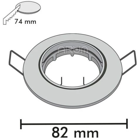 Set Di 50 Faretti Orientabili Bianchi Da Incasso Con GU10 LED 5W Eq 40W Température De Couleur: Bianco Neutro 4000K 6 Set Di 50 Faretti Orientabili Bianchi Da Incasso Con GU10 LED 5W Eq 40W Température De Couleur: Bianco Neutro 4000K - immagine 4