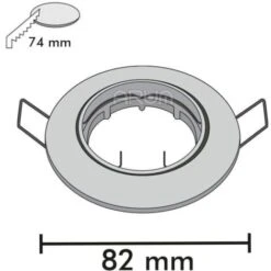 Set Di 50 Faretti Orientabili Bianchi Da Incasso Con GU10 LED 5W Eq 40W Température De Couleur: 6000K Bianco Freddo -Negozio al dettaglio Paulmann 26694382 4